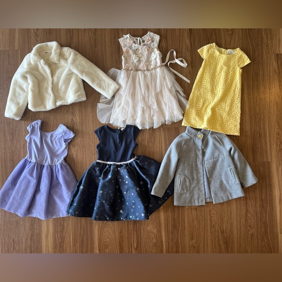 Bundle of dresses and coats for girls size 5 - Picture 1 of 8